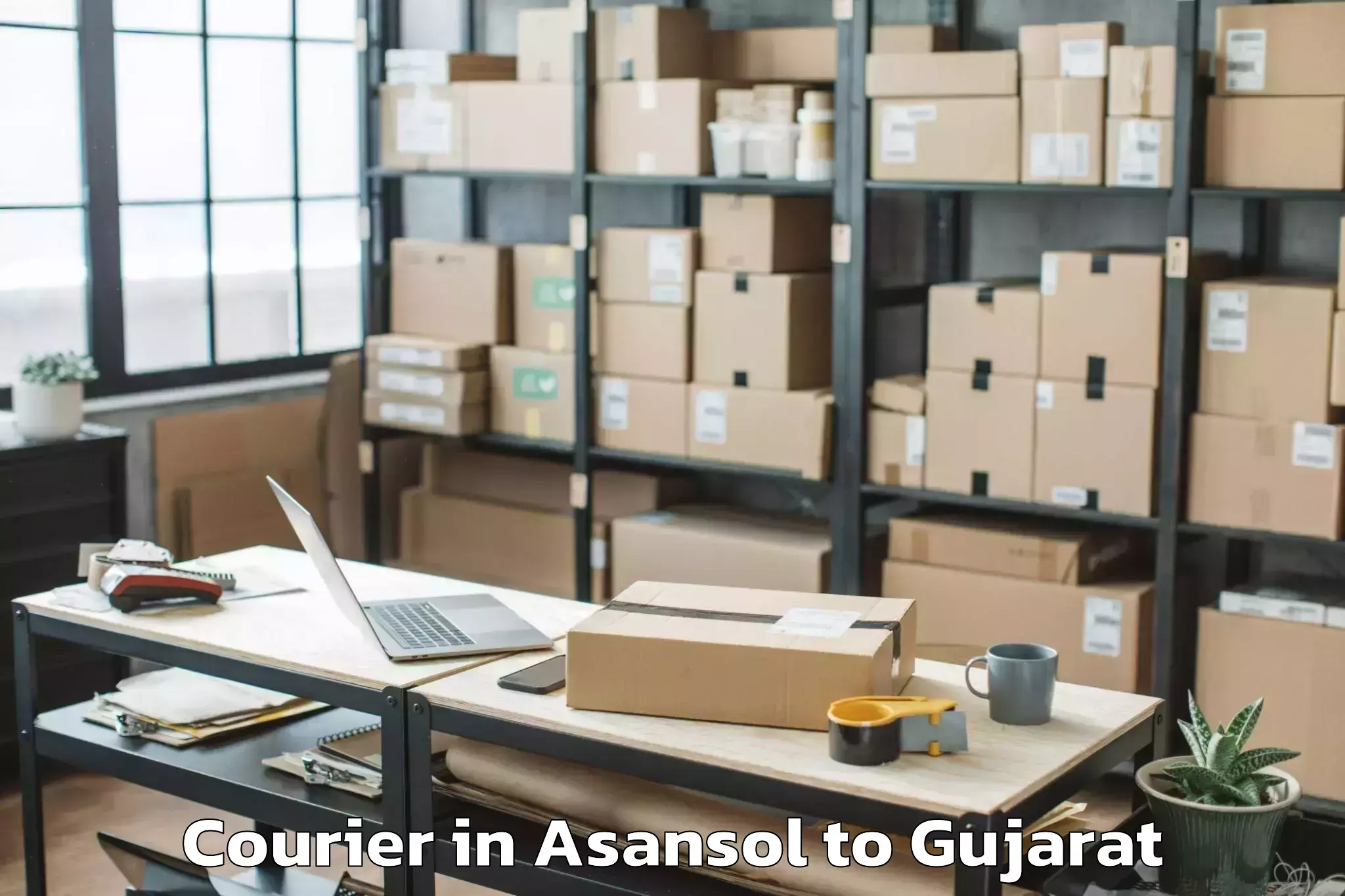 Get Asansol to Kotda Sangani Courier